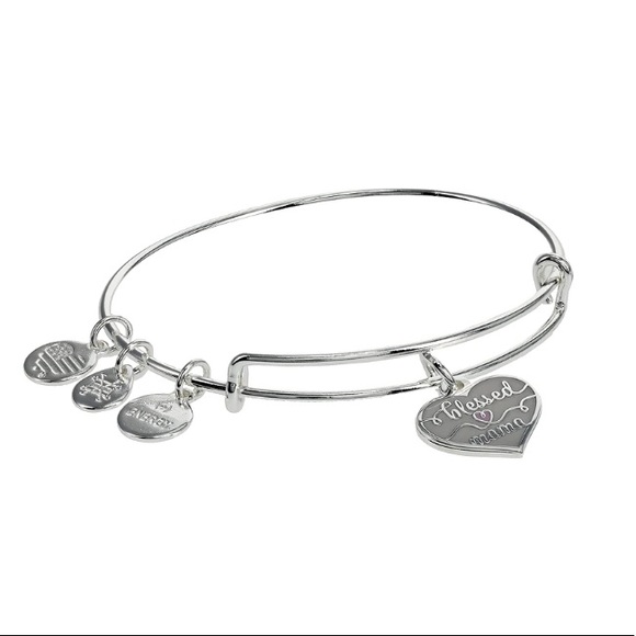 Alex and Ani Blessed Mama Charm Bangle - Picture 3 of 9